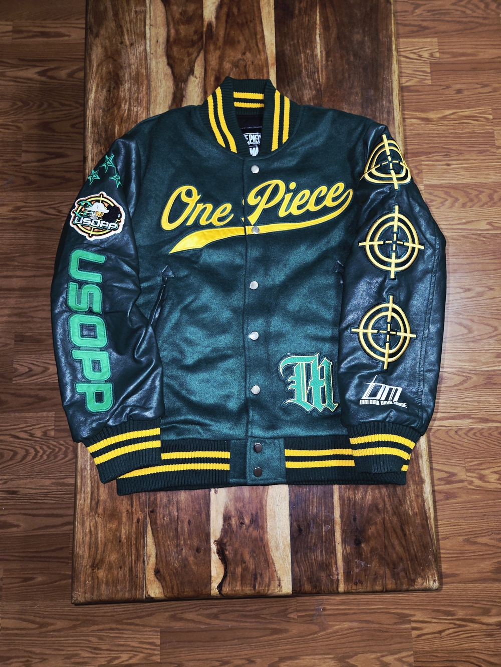 Steve Aoki's DIM MAK/One-Piece Collab "Usopp" Varsity Jacket